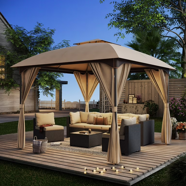 LAUSAINT-HOME-10-x10-Outdoor-Gazebo-Unique-Arc-Roof-Design-and-Privacy-Curtains-Included-Khaki_73a9dfe1-fb20-4142-a613-f654cf4169e5.aecac5a5584e15c034c16dc472b2b0d1